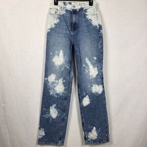 PacSun Bleach Wash Straight Leg Jeans Y2K Aesthetic Size 2